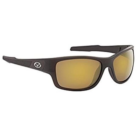 FLYING FISHERMAN Flying Fisherman 7315CAG Down Sea Polarized Sunglasses; Brown Frame with Amber-Gold Mirror Lens 7315CAG